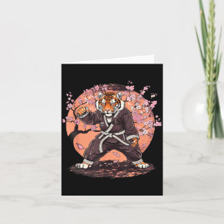 Karate Tijger Sakura Bloemen Taekwondo Jiu-Jitsu Kaart