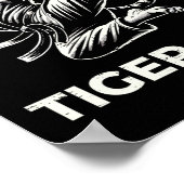 Karate Tijger Trap Fierce Vechtkunst Poster (Hoek)