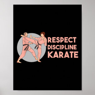 Karate training Discipline Sport Martial Arts Poster