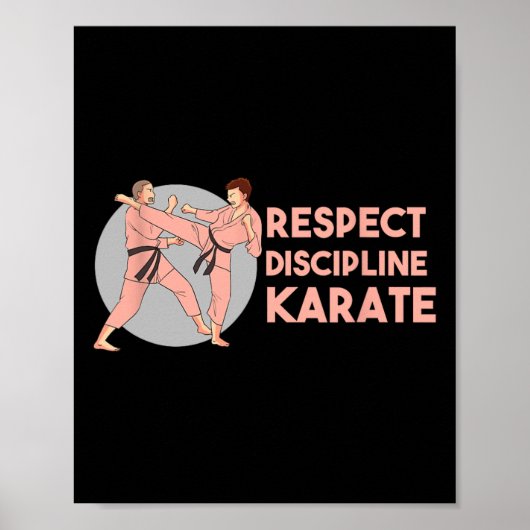 Karate training Discipline Sport Martial Arts  Poster (Voorkant)