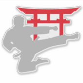 Karate Trapportaal Sticker (Voorkant)