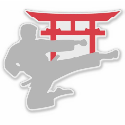 Karate Trapportaal Sticker (Voorkant)