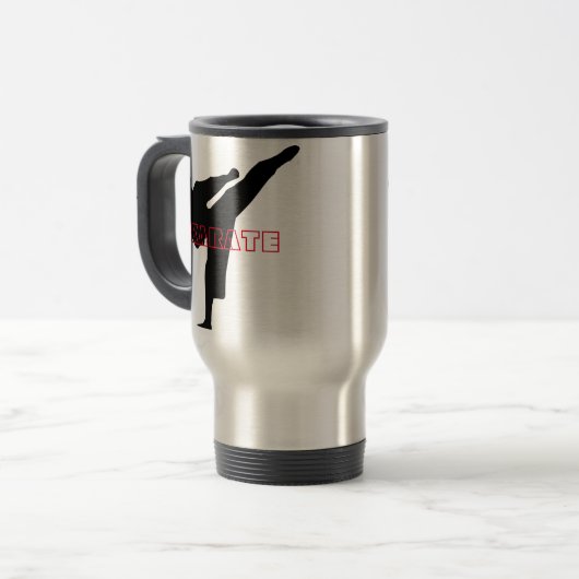 Karate Travel Mug Reisbeker (Voorkant links)