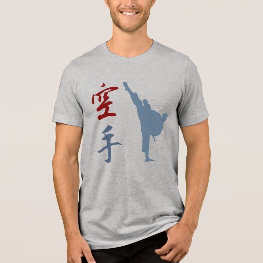 Karate Tri-Blend Shirt (Voorkant)