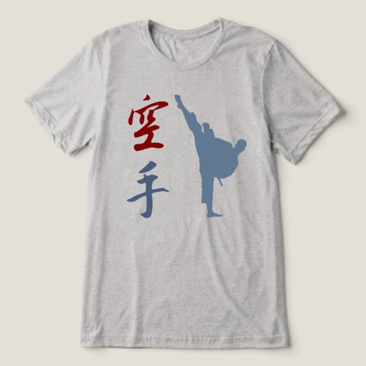 Karate Tri-Blend Shirt (Design voorkant)