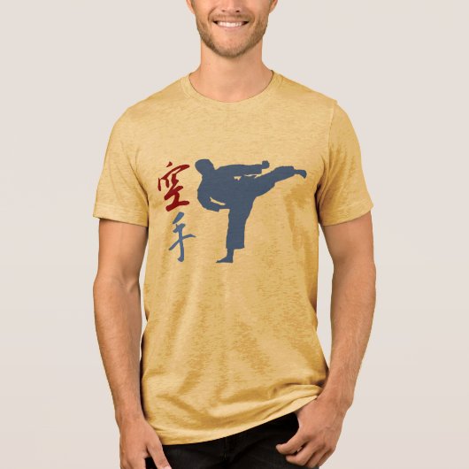 Karate Tri-Blend Shirt (Voorkant)