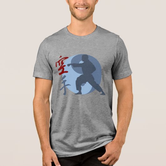 Karate Tri-Blend Shirt (Voorkant)