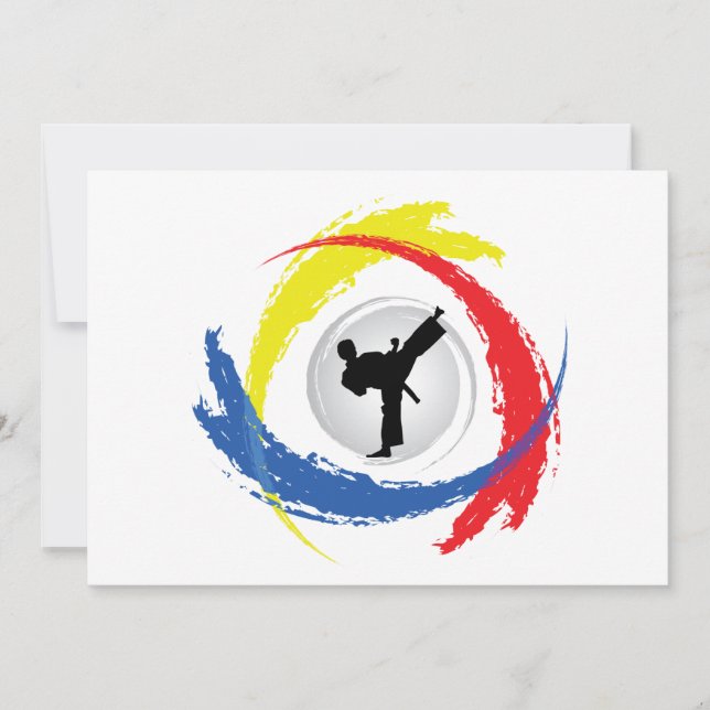 Karate Tricolor Emblem (Voorkant)