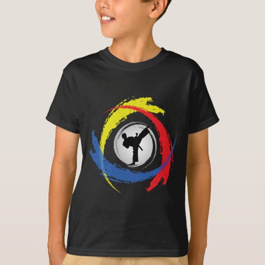 Karate Tricolor Emblem T-shirt (Voorkant)