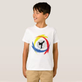 Karate Tricolor Emblem T-shirt (Voorkant volledig)