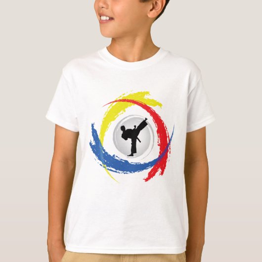 Karate Tricolor Emblem T-shirt (Voorkant)