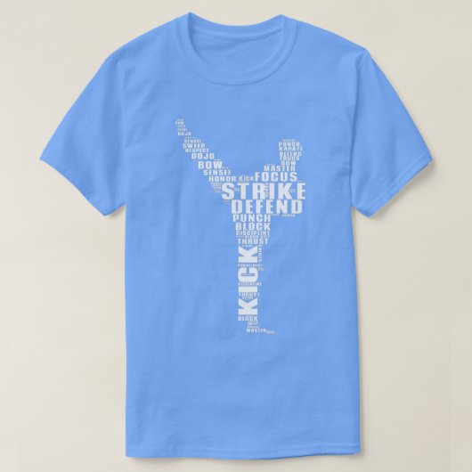 Karate Typografie T-shirt (Design voorkant)