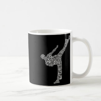 Karate Typography - Martial Arts Coach Comt Self D Koffiemok