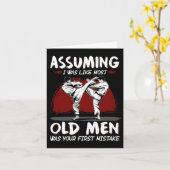 Karate Uming Ik was zoals de meeste oude Mannen wa Kaart (Gele Bloem)