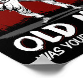 Karate Uming Ik was zoals de meeste oude Mannen wa Poster (Hoek)