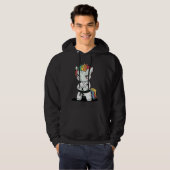 Karate Unicorn in Keikogi Japanese Karateka Hoodie (Voorkant volledig)