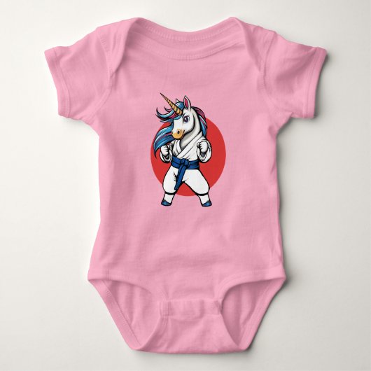 Karate Unicorn The cutest fighter Romper (Voorkant)