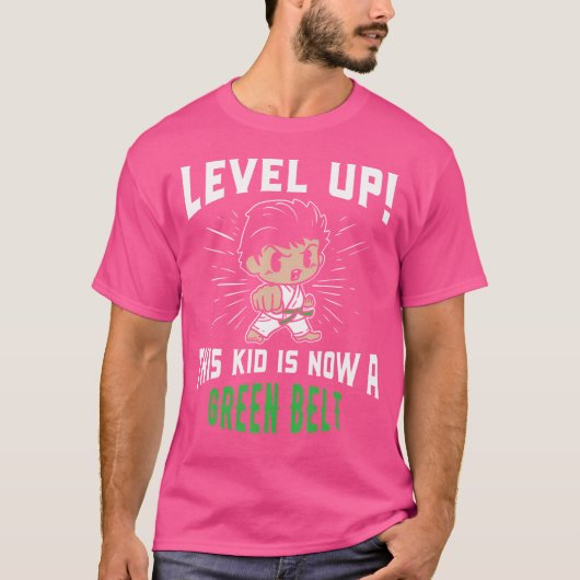 Karate Uniform Green Belt Awards T-shirt (Voorkant)