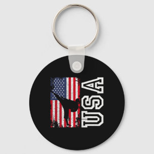 Karate Usa Vlag 4 juli Patriottisch Amerikaans Sleutelhanger