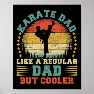 karate vader als een normale vader karate vader poster