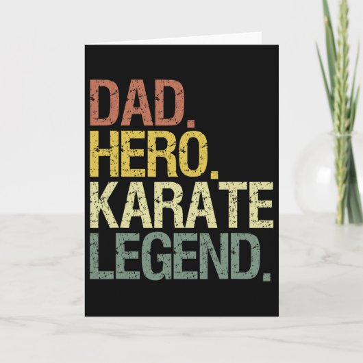Karate Vader Kaart (Voorkant)