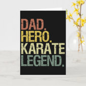 Karate Vader Kaart (Gele Bloem)