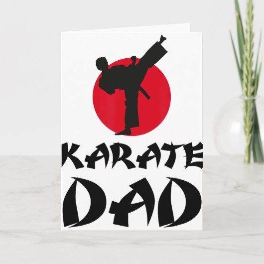 Karate Vader Martial Arts  Kaart (Voorkant)
