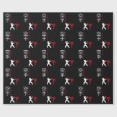 Karate vecht tegen Japanse krijgskunst Cadeaupapier (Vlak)