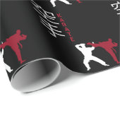 Karate vecht tegen Japanse krijgskunst Cadeaupapier (Rol Hoek)