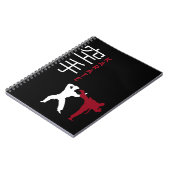 Karate vecht tegen Japanse krijgskunst Notitieboek (Linkerzijde)