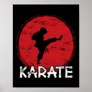 Karate vechter jongen - Japan - Kind doet karate t Poster