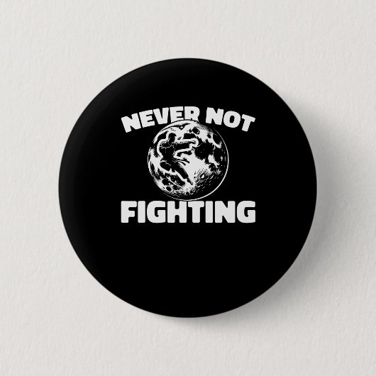 Karate - vechter vechtsporten Karate Ronde Button 5,7 Cm (Voorkant)