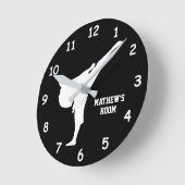 Karate vechtmuur voor vechtkunst in de slaapkamer  ronde klok (Hoek)