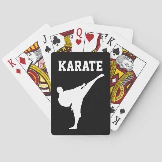 Karate vechtpartij kind Birthday Pokerkaarten (Achterkant)