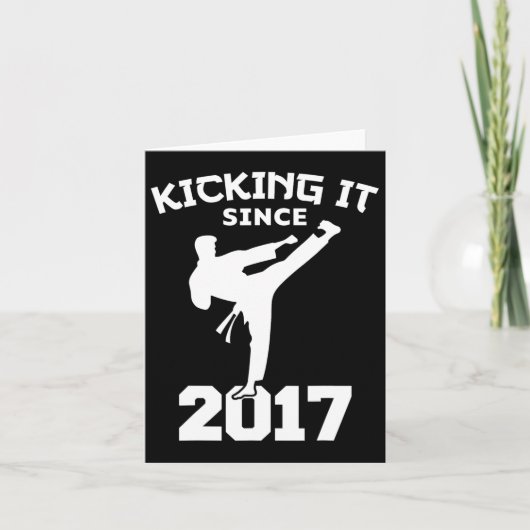 Karate vechtsporten schoppen het sinds Grappig Kin Kaart (Voorkant)