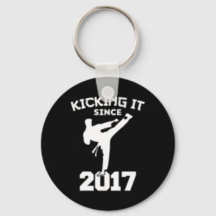 Karate vechtsporten schoppen het sinds Grappig Kin Sleutelhanger