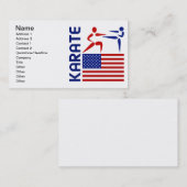 Karate Verenigde Staten Visitekaartje (Voorkant / Achterkant)