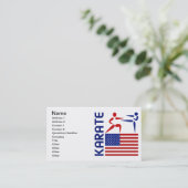 Karate Verenigde Staten Visitekaartje (Staand voorkant)