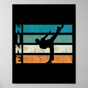Karate Verjaardag 9 Jaar Taekwondo Jongen 9e Geboo Poster