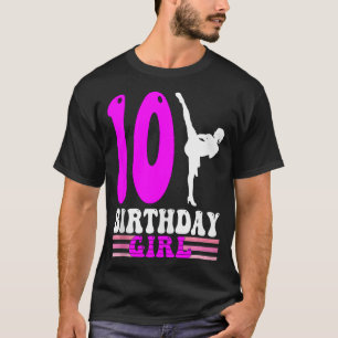 Karate Verjaardag Kinder 10e Verjaardag Taekwondo T-shirt