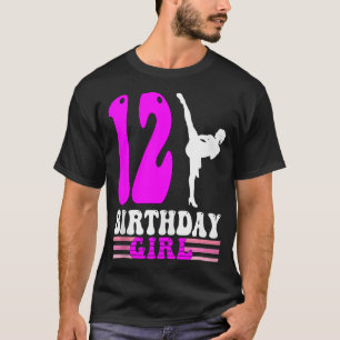 Karate Verjaardag Kinder 12e Verjaardag Taekwondo T-shirt