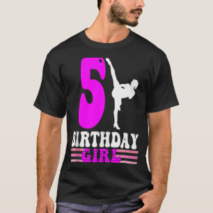 Karate Verjaardag Kinder 5e Verjaardag Taekwondo T-shirt