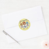 Karate Verjaardag Ronde Sticker (Envelop)