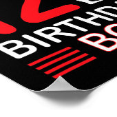 Karate verjaardag T-shirt jongens cadeau kinderen  Poster (Hoek)