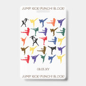 Karate Verjaardagsfeestje VIP All Access Pass Badge (Achterkant)