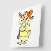 Karate Vierkante Klok (Hoek)