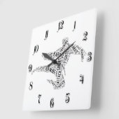 Karate Vierkante Klok (Hoek)