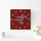 Karate Vierkante Klok (Huis)