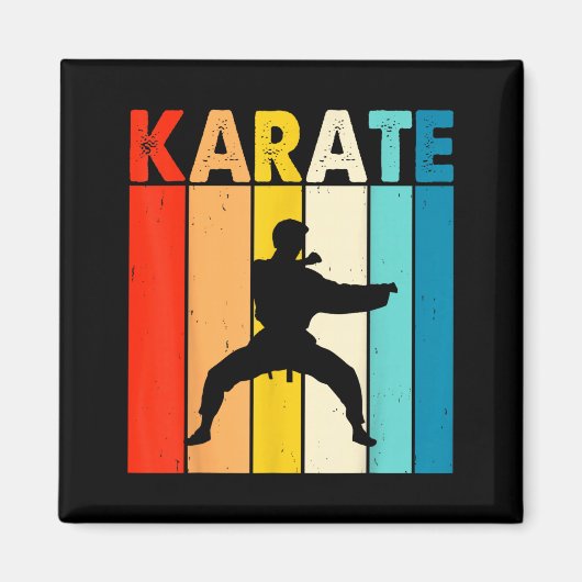 Karate Vintage Magneet (Voorkant)