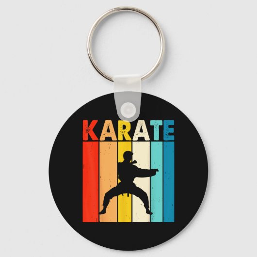 Karate Vintage Sleutelhanger (Voorkant)